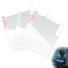 Kinretixia® Pack of 3 Car Camera Accessories - Static Stickers, Antistatic Films for Clear View on the Windscreen - Compatible with Dash Cams (8 x 8 cm)