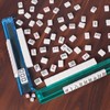 ZGME American Mahjong Set,166 White Tiles with Blue Rectangular Bag