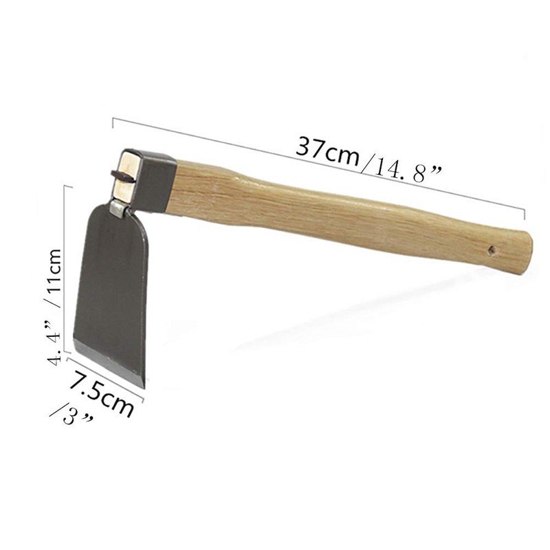 XMRISE Hoes with Wooden Handle Garden Hoes Hand Held Gardening