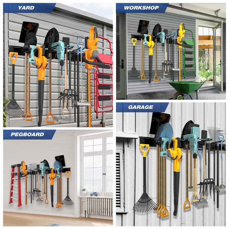 Sttoraboks Garage Tool Storage Rack, Heavy Duty Garage Storage Organizer