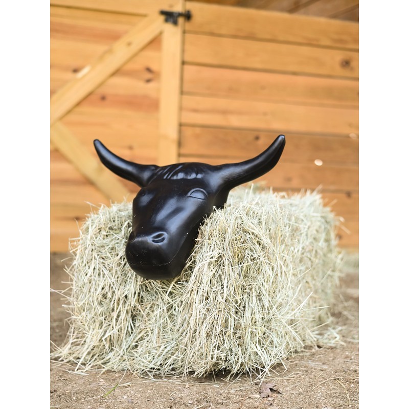 AJ Tack Steer Head Roping Dummy Black
