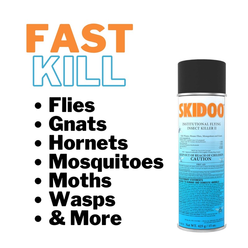 Diversey 5814919 Skidoo Institutional Flying Insect Killer II, EPA NSF