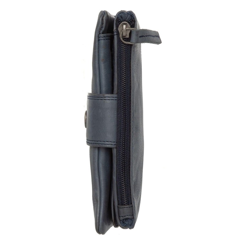 The Chesterfield Brand Fresno Leather Wallet 10 cm, navy, Elegant