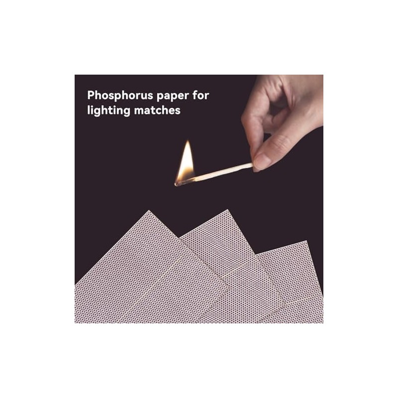40 PCS Match Striker Stickers, Match Striker Paper with Adhesive,