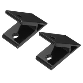 uxcell 4Pcs 45 Degree Angle Aluminum Profile Corner Brackets, Corner Brace Joint Connectors for 4040 Series (Black)