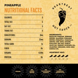 Heartbeat Hot Sauce Co. | Pineapple Habanero, 6 oz.