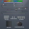 MICTUNING 4PC Car Underglow Light Strip Kit,Chasing Dream Color RGB+IC