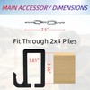 ZSHIGANMA AR500 2x4 Steel Target Hanger, Brackets, Holders with Cain