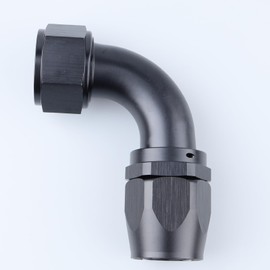 AC PERFORMANCE 90 Degree -20 AN Swivel Hose End Fitting Tight Radius Aluminum Black