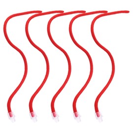 5 Pcs Cat Toy Balls Replacement Ropes, Cat Ball Tail Interactive Kitten Ball Toy Tail Accessories Red Cotton Thread Cat Toy Rolling Ball Tail for Cat Toy Ball Supplies