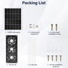 Fanspex Solar 3 Fan Kit, 25W Waterproofed Solar Powered Fans