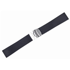 Rubber Watchband - w/deployment 18mm