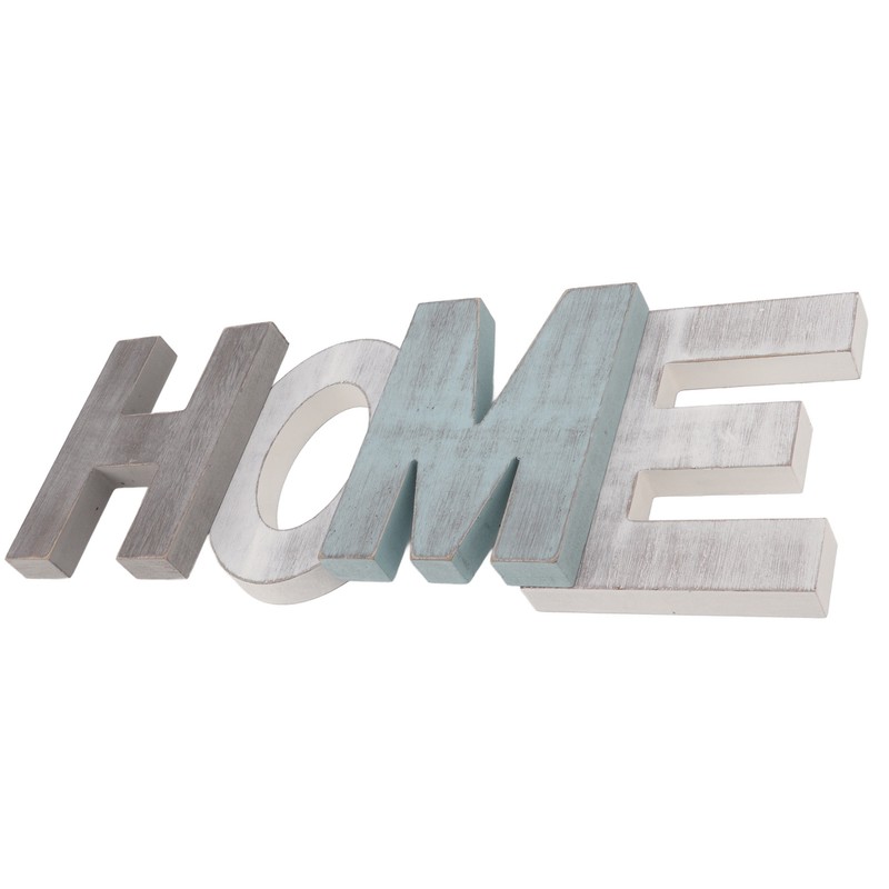 Wood HOME Sign Distressed Retro One Piece Design Exquisite Wooden