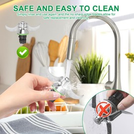 Teigmesser Thermomix TM6, Messer für Vorwerk Thermomix TM5,TM6 Küchenmaschine, Edelstahl Teigmischmesser, Patix Teigmesser tm6 für Schwere Teige, Kein Teig Rückstand und Schmutzkontamination