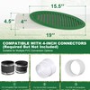 Upgraded Drainage Grate 4 Inch, Angled Yard Drainage Emitter, Grating