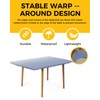 ARTSHOWING Blue and Gray Gradient Fitted Table Cover for 3