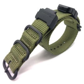 Hijiawee Fit for G-shock Watch Model DW-5600/GWM-5610/DW-6900/DWE-5600/GM-5600/GW-B5600/DW-5305/GA-110/GD-120, Military Ballistic Nylon Replacement Strap for Casio G-shock (Armygreen)