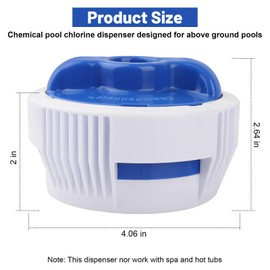 P04364 Pool Chlorine Dispenser Compatible with All Above Ground Pools by Bestway, Coleman and Intex, Chemical Chlorine Dispenser for All Pools with a 32/38 mm Connection from 2019