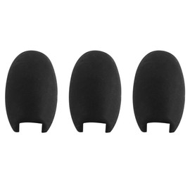 Laroal 3-teiliges Set Daumenauflagekissen aus Silikon, schwarze Daumenauflagekissen für Zubehör für Blasinstrumente, Oboe, Klarinetteninstrumente
