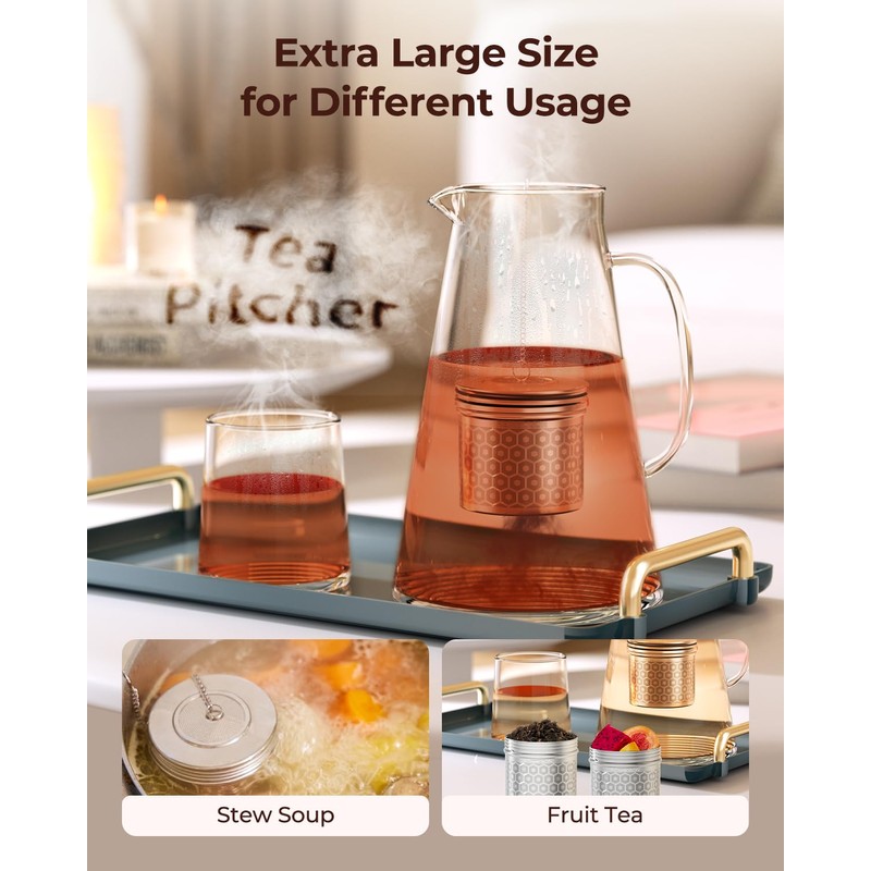 2 Pack Reinmoson Extra Large Tea Infuser for Loose Tea