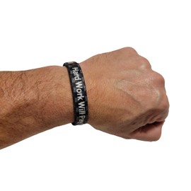 We Keep You Motivated Motivational & Inspirational Bracelet – Hard Work Will Pay Off Uplifting Positive Affirmations Reversible Stretch Wristband - Encouragement Motivation