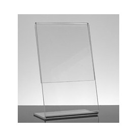 Dazzling Displays 6-Pack Acrylic 5 x 7 Slanted Sign Holders