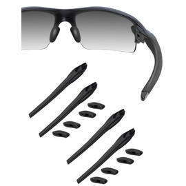HILEEN Replacement Nose Pads Earsocks Rubber Kits for Oakley Flak 2.0 XL OO9188 | Flak 2.0 OO9295 | Flak 2.0 Asian Fit OO9271 | Flak 2.0 XL Asian Fit | Flak 2.0 XL Vented Sunglass 2 Sets