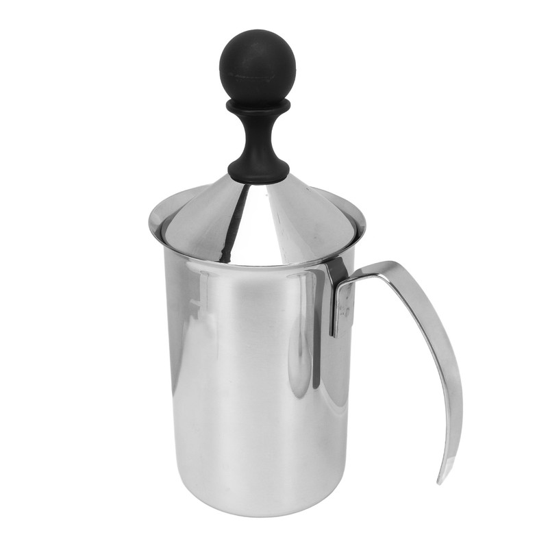 Coffee Frother Double Layer Versatile Manual Stainless Steel Milk Foamer