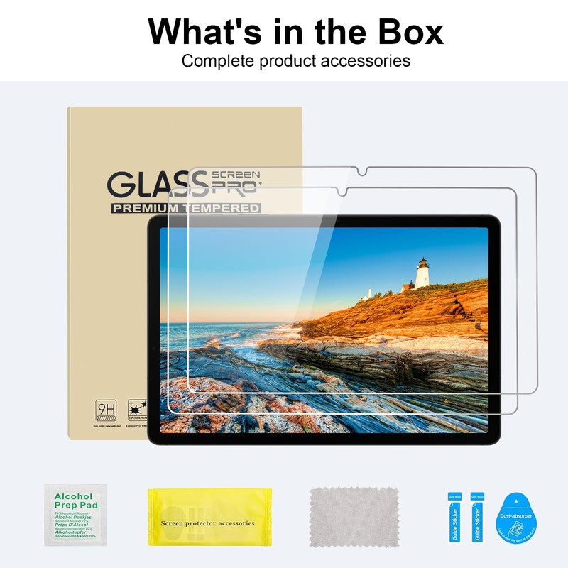 SSS·GRGB Glass Screen Protector for 2025 Surface Pro 12" 2-Pack