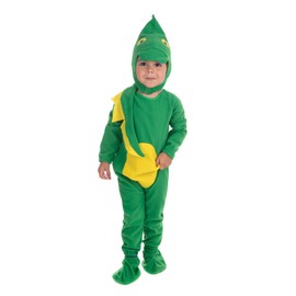Bristol Novelty CC017 Dinosaur Toddler Costume, Unisex-Child, Yellow, X-Small