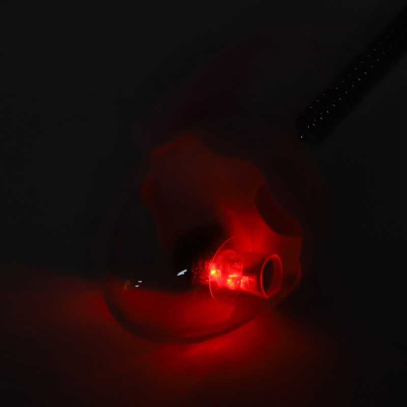 ABS LED Lighting Swing Spring Feather Leak Food Pet Toy