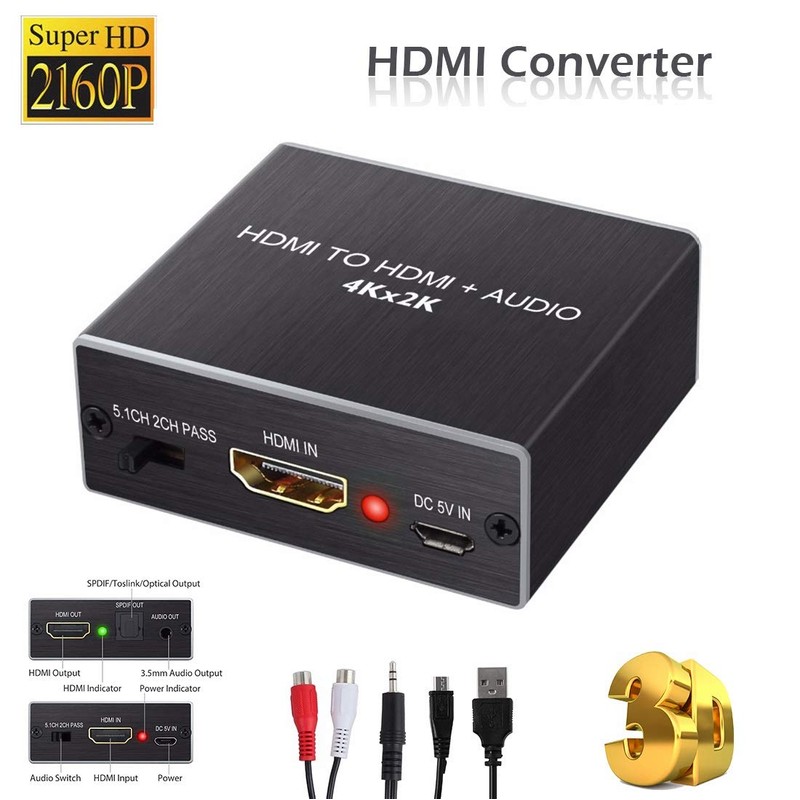 4K x 2K HDMI to HDMI Convertor and Extractor Optical