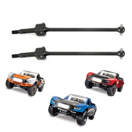 RCAWD #45 Steel Front CVD Drive Shaft CVD Driveshaft for Traxxas UDR 1/7 RC Unlimited Desert Racer Upgrade Parts (Black)