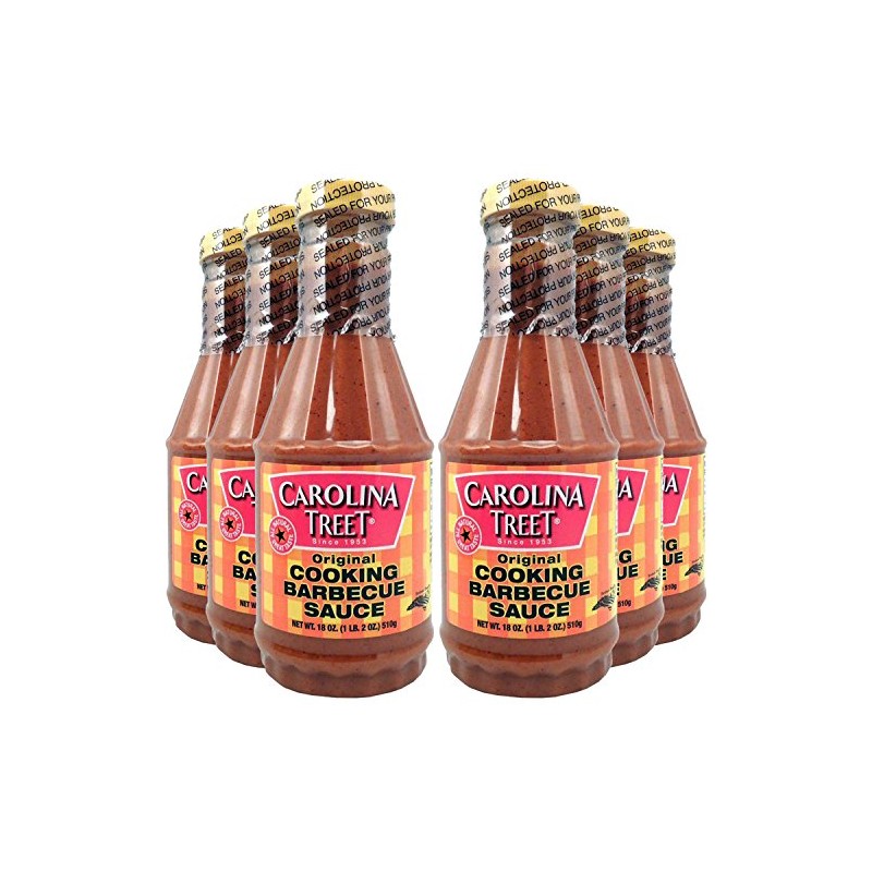Carolina Treet Cooking Barbecue Sauce, Original Flavor, 18 Ounce -