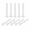 sourcing map Pack of 15 Nylon Machine Screws M4 x