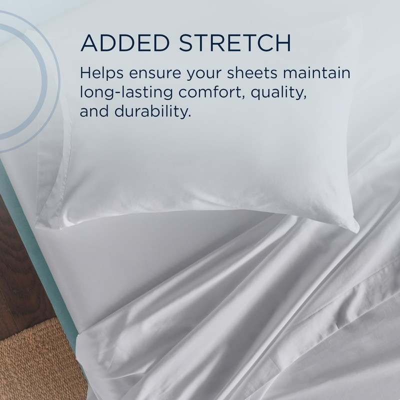 TEMPUR Classic Cotton Sheet Set Cool Gray - Split Cal