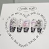 Beautiful Girl Transparent [Handmade Nail Tips] Emily Nail - Almond