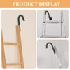 Ciieeo Telescopic Ladder Hook Outdoor Ladder Hook Mountable Iron Heavy