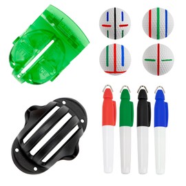 KEAHND Golf Ball Line Drawing Marking Tool Kit, Golf Ball Marker, Golf Ball Marker Kit, Golf Ball Alignment Tool Set, Golf Ball Marker Golf Ball Line Drawing Marking, Golf Ball Liner
