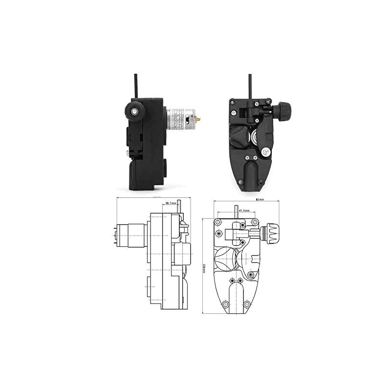 12V 24V Mig Welder Wire Feed Motor Assembly Chicago Electric