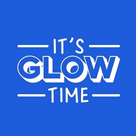 Vinyl Wall Art Decal - It's Glow Time - 17" x 27" - Cute Trendy Inspirational Positive Girly Quote Sticker for Woman Girls Bedroom Closet Playroom Living Room Office Feminine Decor