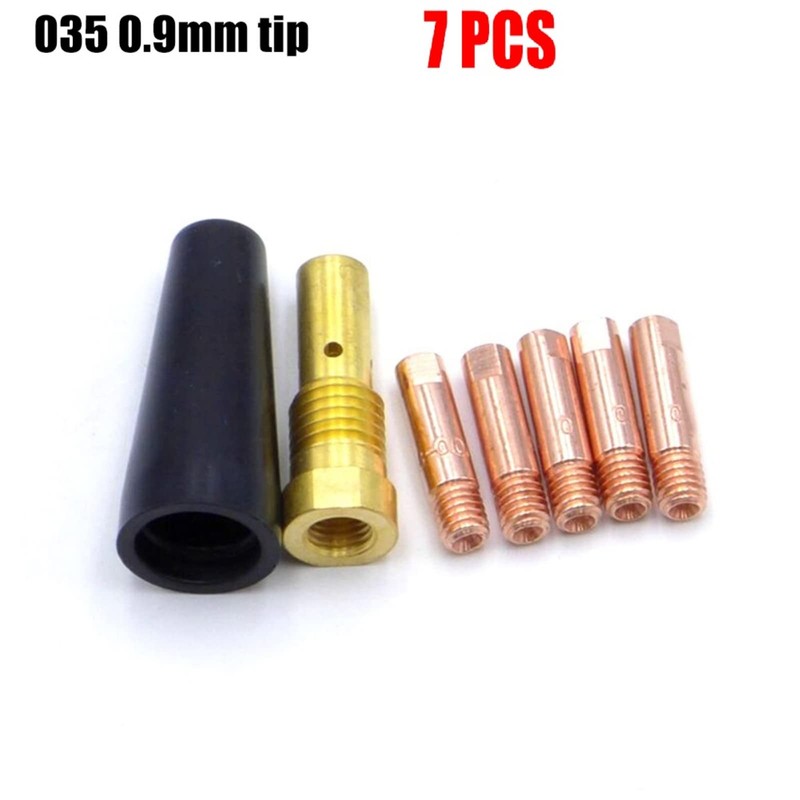 7Pcs MIG Welding Gun Kit, Gasless Nozzle Tips for Century