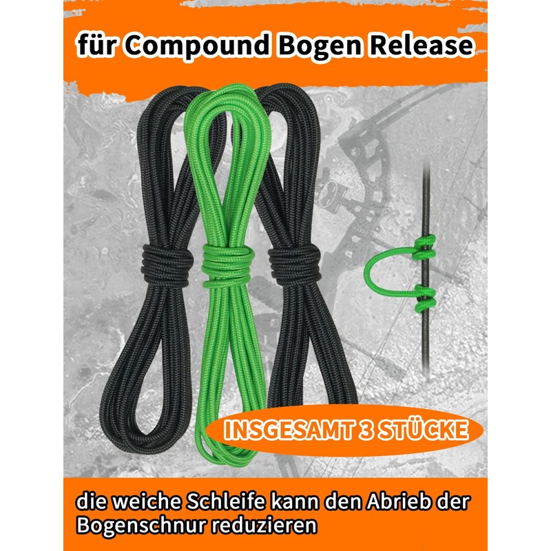 THREE ARCHERS Archery D-Loop Release Nock Durable Wire D Ring