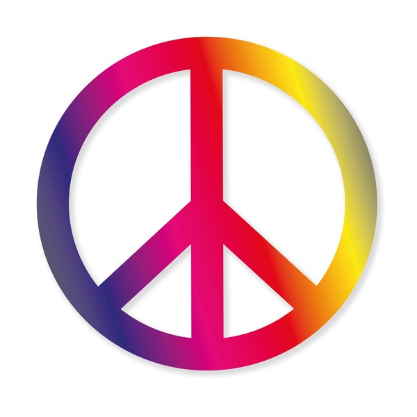 Peace Sign Sticker I Colourful I Diameter 10 cm I
