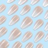YoYoee 24-Piece Short Almond Press on Nails - Nude False
