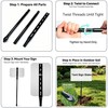 Bstersign 2Pack Heavy Duty Yard Sign Stakes, 52-Inch Long and