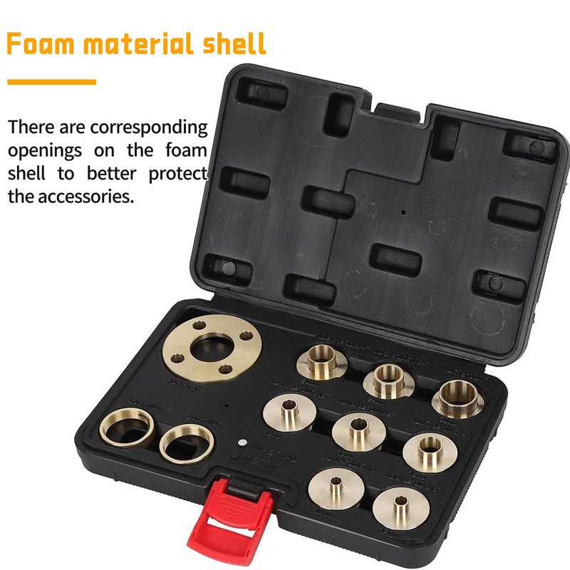 11pcs Solid Brass Router Template Bushing Guides Sets, Bush Guide