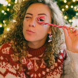 Madison Tyler Christmas Cowgirl Dangle Earrings for Women | Statement Star Post with Pink Cowboy Boot | Western Cowgirl Jewelry | Xmas Holiday Earrings Gifts