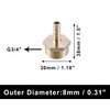 A ABSOPRO Hose Nozzle 3/4 Inch Hose Connector Brass Male