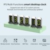 TPHRAVAL Nixie Clock IPS Clock, Display time/Set Alarm, Upload Pictures,